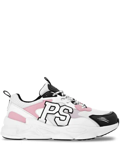 Plein Sport Lo-top Logo-patch Trainers In White