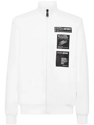 Plein Sport Logo-appliqué Track Jacket In White