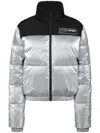 Plein Sport Nylon Bomber In Silber