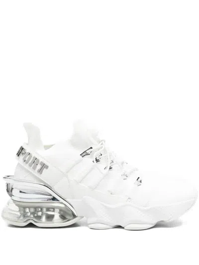 Plein Sport Logo-detail Platform Low-top Sneakers In White