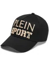 Plein Sport Logo-embroidered Baseball Cap In Black