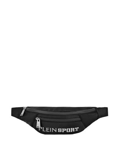Plein Sport Logo-lettering Belt Bag In Black