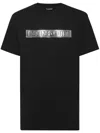 Plein Sport Logo-patch Cotton T-shirt In Black
