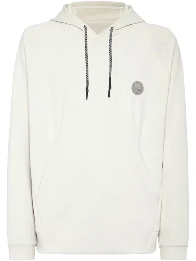 Plein Sport Logo-patch Hoodie In 灰色
