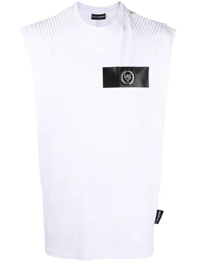 Plein Sport Logo-patch Short-sleeve T-shirt In White