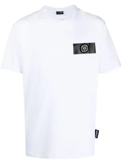 Plein Sport Logo-patch Short-sleeved T-shirt In White