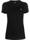 Plein Sport Logo-patch T-shirt In Black