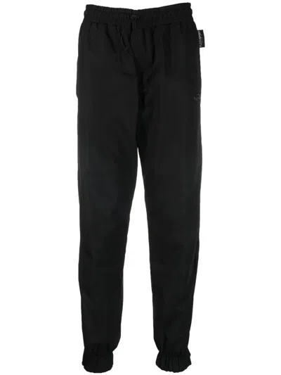 Plein Sport Logo-patch Track Pants In Black