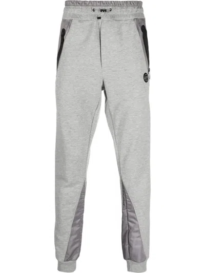 Plein Sport Logo-patch Track Pants In Grey