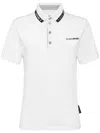 Plein Sport Logo-print Cotton Polo Shirt In White