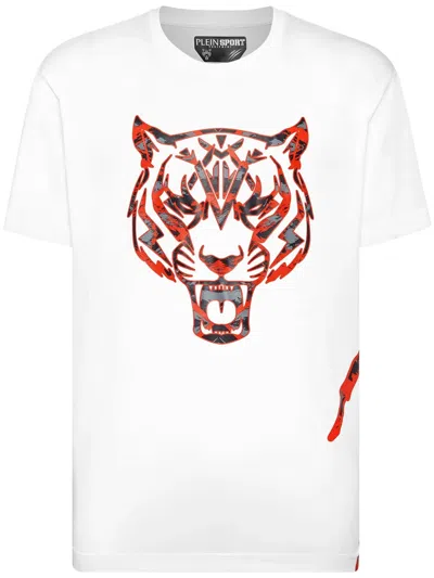Plein Sport T-shirt Mit Logo-print In White