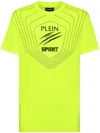 Plein Sport Logo-print Cotton T-shirt In Yellow