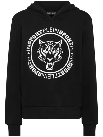 PLEIN SPORT LOGO-PRINT HOODIE