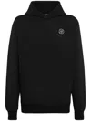 Plein Sport Logo-print Hoodie In Black