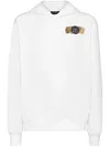 Plein Sport Logo-print Hoodie In White