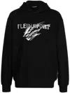 Plein Sport Logo-print Long-sleeve Hoodie In Schwarz