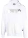 Plein Sport Logo-print Pullover Hoodie In White