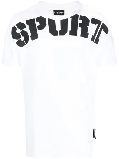Plein Sport Logo-print Short-sleeved T-shirt In White
