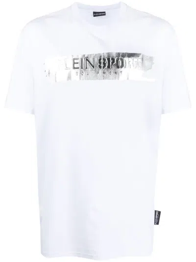 Plein Sport Logo-print Short-sleeved T-shirt In White