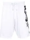 Plein Sport Logo-print Swimming Trunks In White