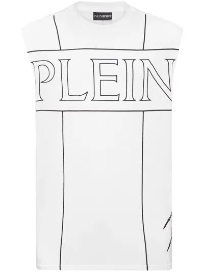 Plein Sport Logo-print T-shirt In White