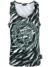Plein Sport Logo-print Tank Top In Schwarz