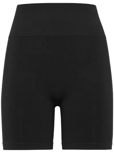Plein Sport Piped-trim Cycling Shorts In Black