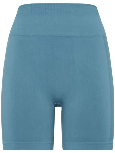 Plein Sport Logo-waistband Cycling Shorts In Blue