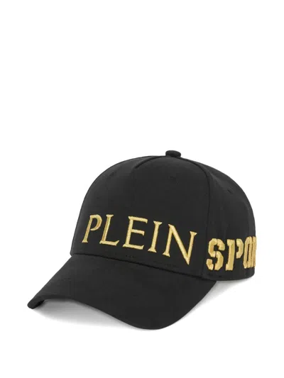 Plein Sport Logo-embroidered Baseball Cap In Metallic
