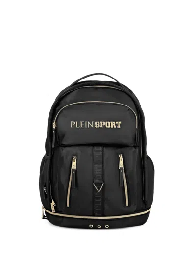 Plein Sport Logo-lettering Backpack In Black