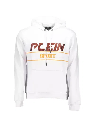 Plein Sport Logo-print Hoodie In White