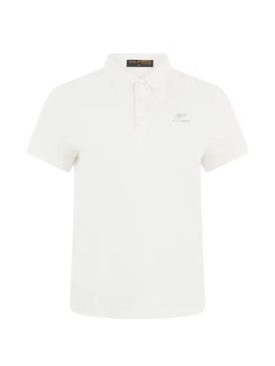 Plein Sport Logo-print Polo Shirt In White