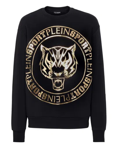 Plein Sport Longsleeve Sweatshirt Tiger In Multi