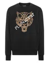 Plein Sport Tiger-head Long-sleeve Sweatshirt In Multi