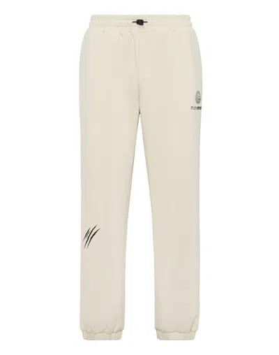 Plein Sport Loose Fit Jogging Pants Scratch In Grey