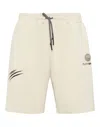 Plein Sport Loose Fit Jogging Shorts Scratch In Grey
