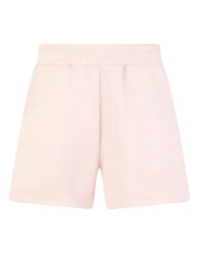 Plein Sport Loose Fit Shorts Icon Scratch In Pink