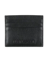Plein Sport Man Cardholder Black Size - Cow Leather, Polyurethane