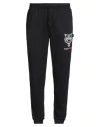 Plein Sport Man Pants Black Size Xxl Cotton, Polyester In Black