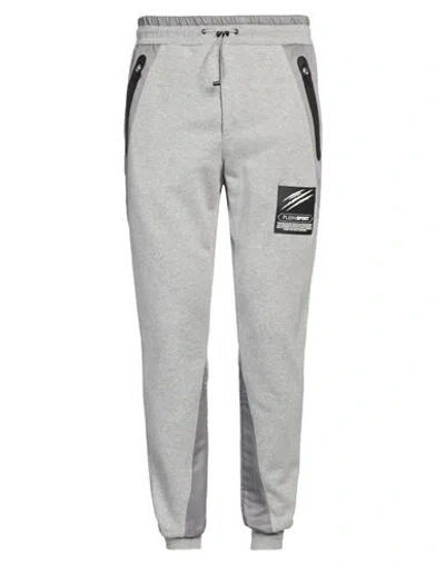 Plein Sport Man Pants Grey Size Xxl Cotton, Polyester
