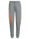 Plein Sport Man Pants Grey Size Xxl Cotton, Polyester In Gray