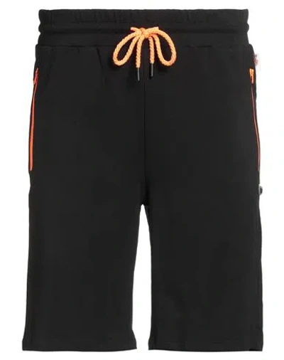 Plein Sport Man Shorts & Bermuda Shorts Black Size 3xl Cotton, Elastane