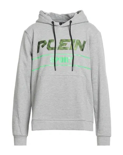Plein Sport Man Sweatshirt Grey Size Xxl Cotton In Gray