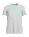 Plein Sport Man T-shirt Grey Size M Cotton, Elastane In Grey