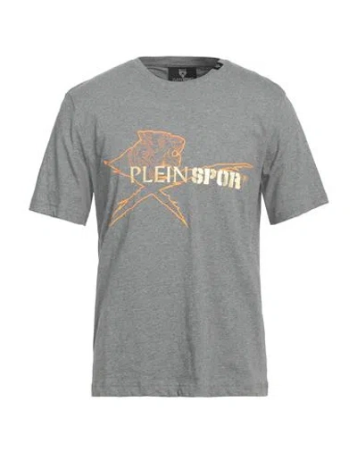Plein Sport Man T-shirt Grey Size Xxl Cotton In Gray