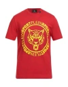 Plein Sport Man T-shirt Red Size L Cotton In Red