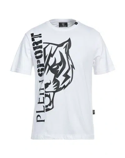 Plein Sport Man T-shirt White Size S Cotton