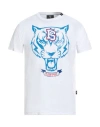 Plein Sport Man T-shirt White Size Xxl Cotton, Elastane In White