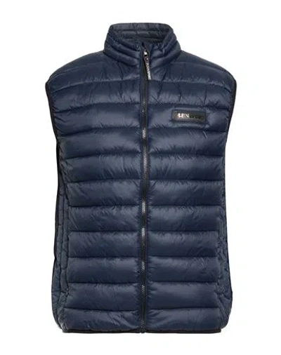 Plein Sport Man Vest Midnight Blue Size 36 Nylon