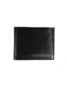 Plein Sport Man Wallet Black Size - Bovine Leather In Black